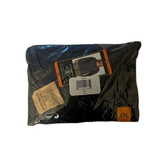 GH Bass Women's Textured Henley Button Top, Blue, XXL - Picture 1 of 2